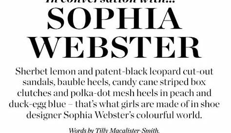 In conversation with Sophia Webster | MATCHESFASHION.COM