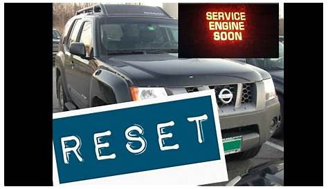How to reset Service Engine soon Light on a 2015 Nissan Xterra