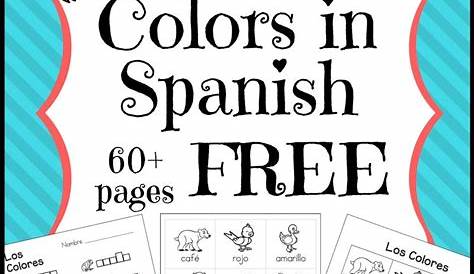 Free Spanish Color Printables {60 pages of Color Fun} | Spanish lessons