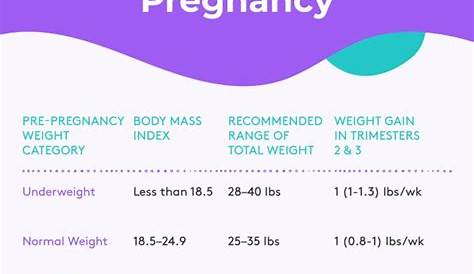 Pregnancy Weight Gain Chart — How Much to Gain