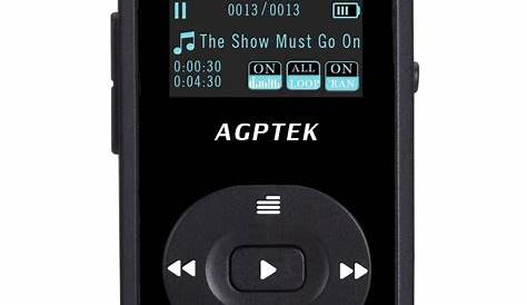 AGPTEK A26 8GB Bluetooth MP3 Player, Sports Clip Hi Fi Sound Music Player
