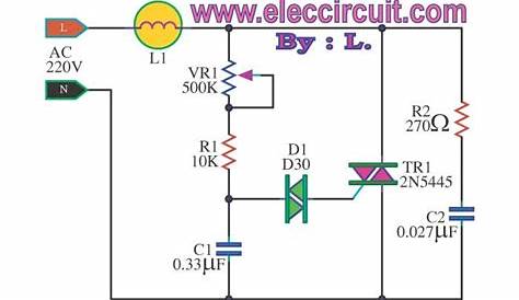 automatic light dimmer circuit diagram
