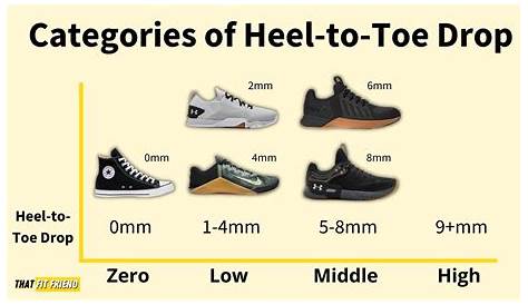 heel to toe shoe size chart