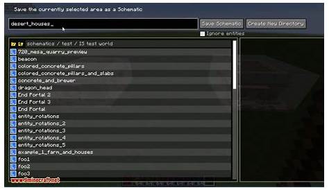 how to make a schematic with litematica