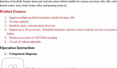 KERUI SMART TECHNOLOGY KR-M525 Doorbell User Manual