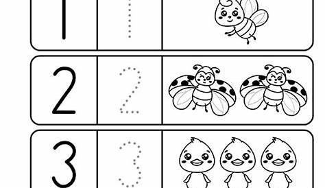 Free Preschool & Kindergarten Math Worksheets 4AC