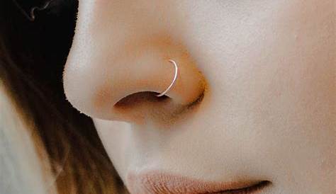 Amazon.com: 24g Nose Ring Hoop 6mm (1/4") Inner Diameter, 14k SOLID 24