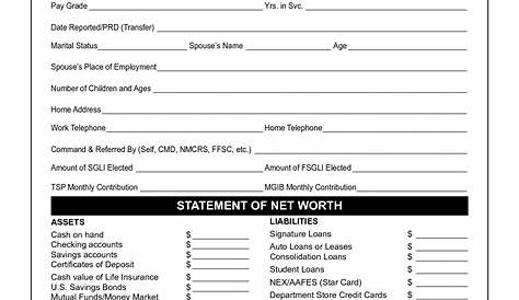 personal financial planning worksheets