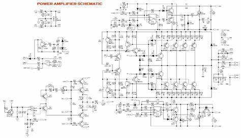 2000w audio amplifier circuit diagram