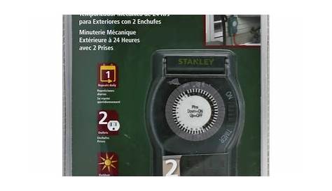 Stanley Mechanical Timer, Time it, Outdoor Twin (1 each) - Instacart