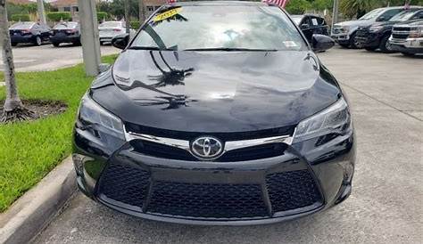 Used 2017 Toyota Camry XSE V6 Black | Miami, FL