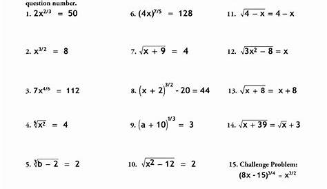 simplifying square roots worksheets with answers