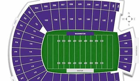 washington husky stadium seating chart