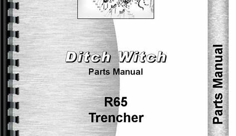 Ditch Witch R-65 Trencher Parts Manual