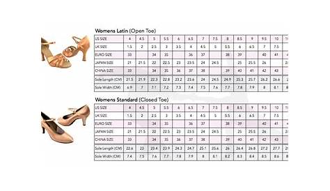 women's shoe width chart a b c d