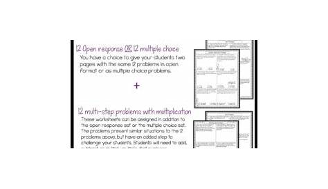 multiplication word problems for 4th graders