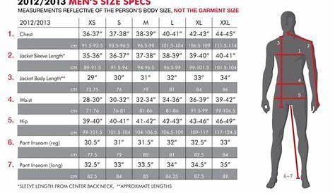 Men's Clothing Size Chart | 686 SNOWBOARD CLOTHING SIZE CHART - WOMEN