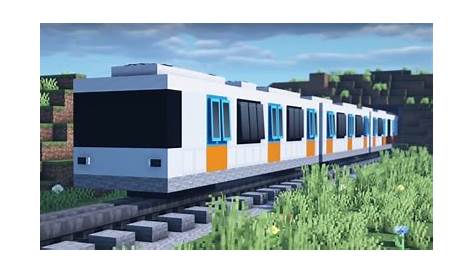 Minecraft Realistic Subway train Ideas and Design