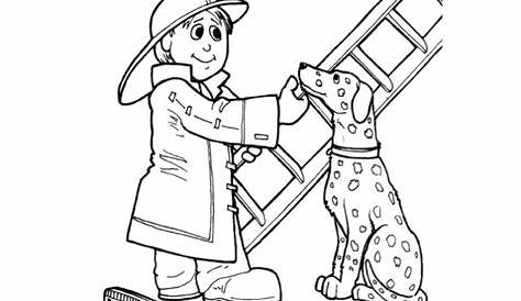 Fireman Pictures To Color - Coloring Home