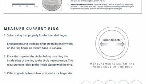 Download Ring Size Chart 1 for Free - FormTemplate