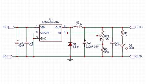 Lm2596 Buck Converter Circuit Diagram - Mc34063a Pinout Example