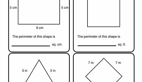 simple perimeter worksheets