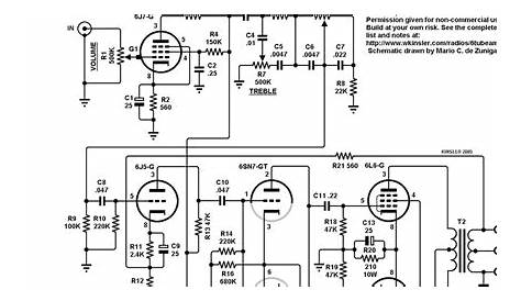 6v6 push pull tube amplifier schematic