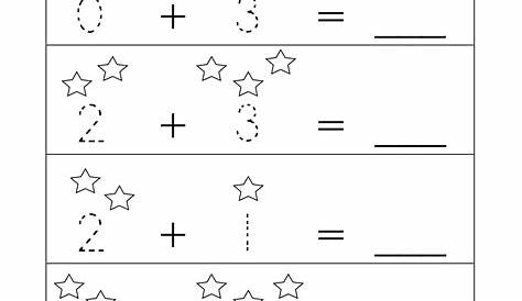 math sheets for kindergarten addition