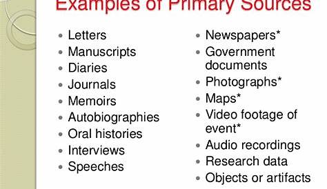 Primary & Secondary Sources | BHS Library