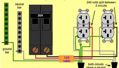 20 amp double pole circuit diagram