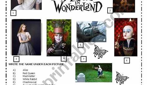 Alice in Wonderland - ESL worksheet by viviinenglish