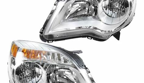 Headlight Headlamp LH & RH Pair Set of 2 for 10-13 Chevy Equinox LT