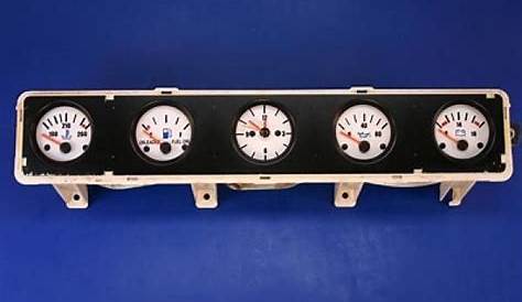Purchase 1987-1991 Jeep Wrangler YJ Dash Instrument Cluster White Face