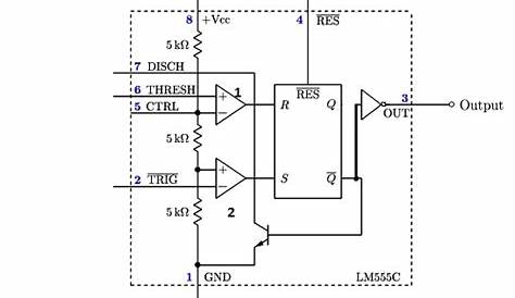ic 555 delay circuit diagram