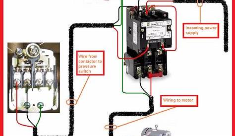 Single Phase Motor Contactor Wiring Diagram