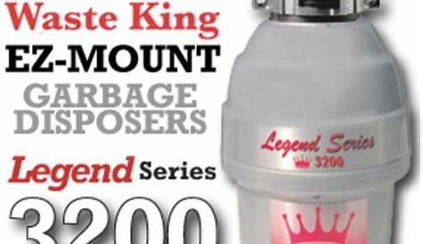 Waste King Legend Series 3200 3/4 Hp Garbage Disposer | Home Outlet