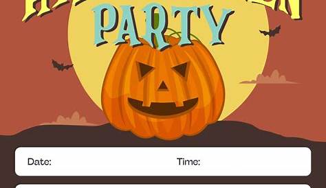 halloween party invitations printable