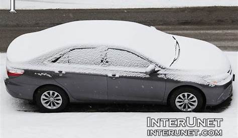 2016 Toyota Camry in winter – frozen exterior in pictures | interunet