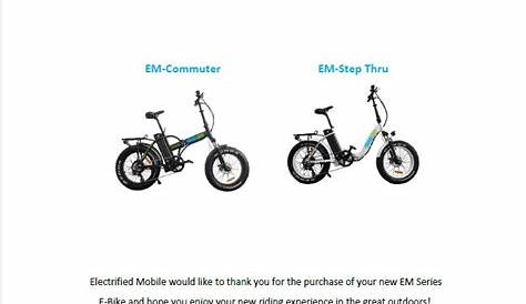 Electrified Mobile ebike Manuals | Electrified Mobile | Edmonton Alberta