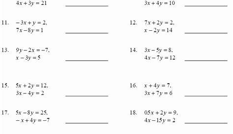 50 Linear Equation Worksheet With Answers