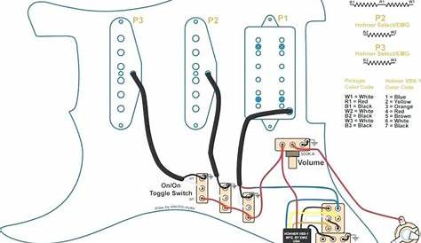 guitar pickup schematic diagram