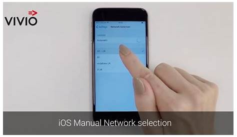 iOS Manual Network selection - YouTube
