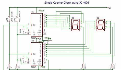 Simple Counter Circuit Diagram - General Wiring Diagram