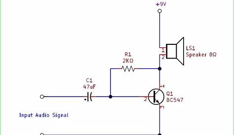 Simple Single Transistor Audio Amplifier Circuit