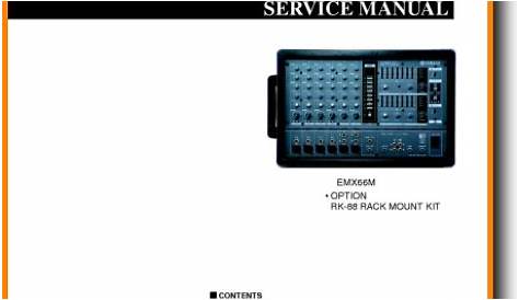 yamaha emx660 owner's manual