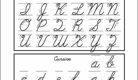 Cursive Alphabet Images To Print | AlphabetWorksheetsFree.com