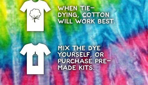 tie dye instructions printable