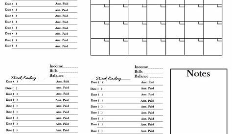 Blank Monthly Bill Payment Sheet - Template Calendar Design