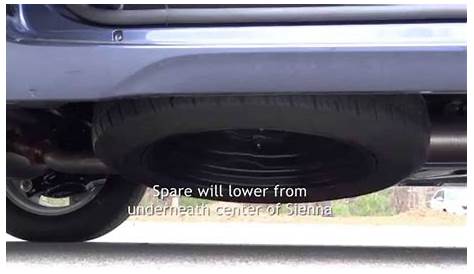 How to Access the Spare Tire: 2014 Toyota Sienna in Raleigh - YouTube