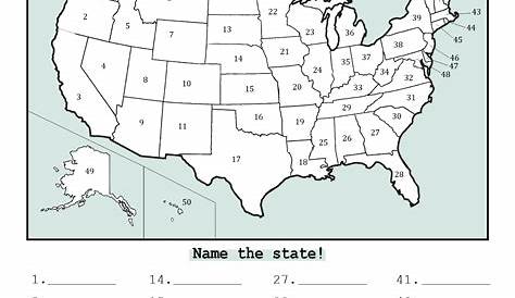 50 states and capitals printable worksheets